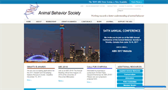Desktop Screenshot of animalbehaviorsociety.org