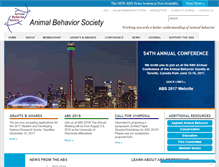 Tablet Screenshot of animalbehaviorsociety.org